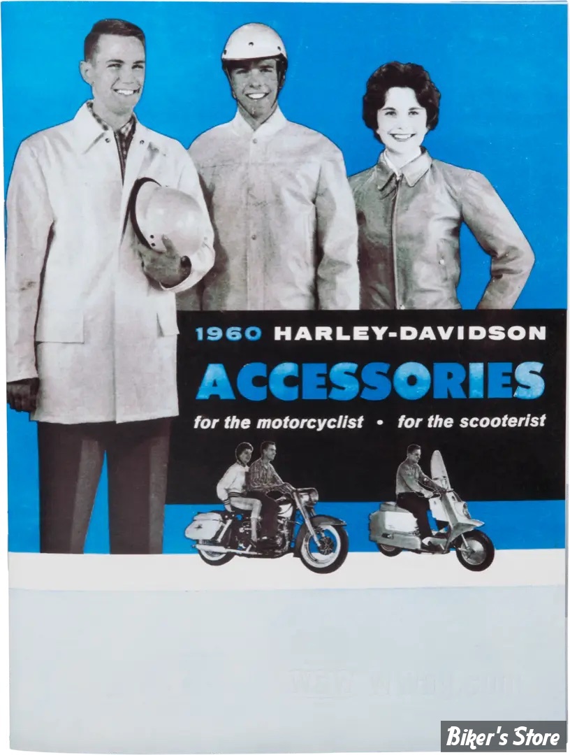 CATALOGUE D'ACCESSOIRES - EDITION : 1960 - H-D Motorcycle Accessories 1960