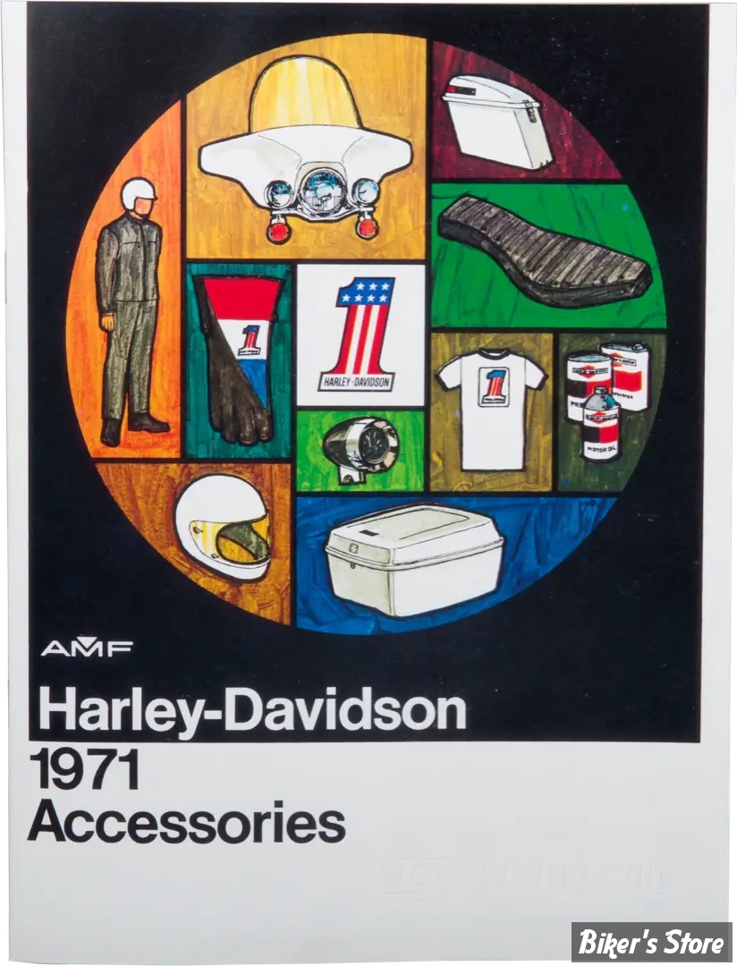 CATALOGUE D'ACCESSOIRES - EDITION : 1971 - H-D Motorcycle Accessories 1971