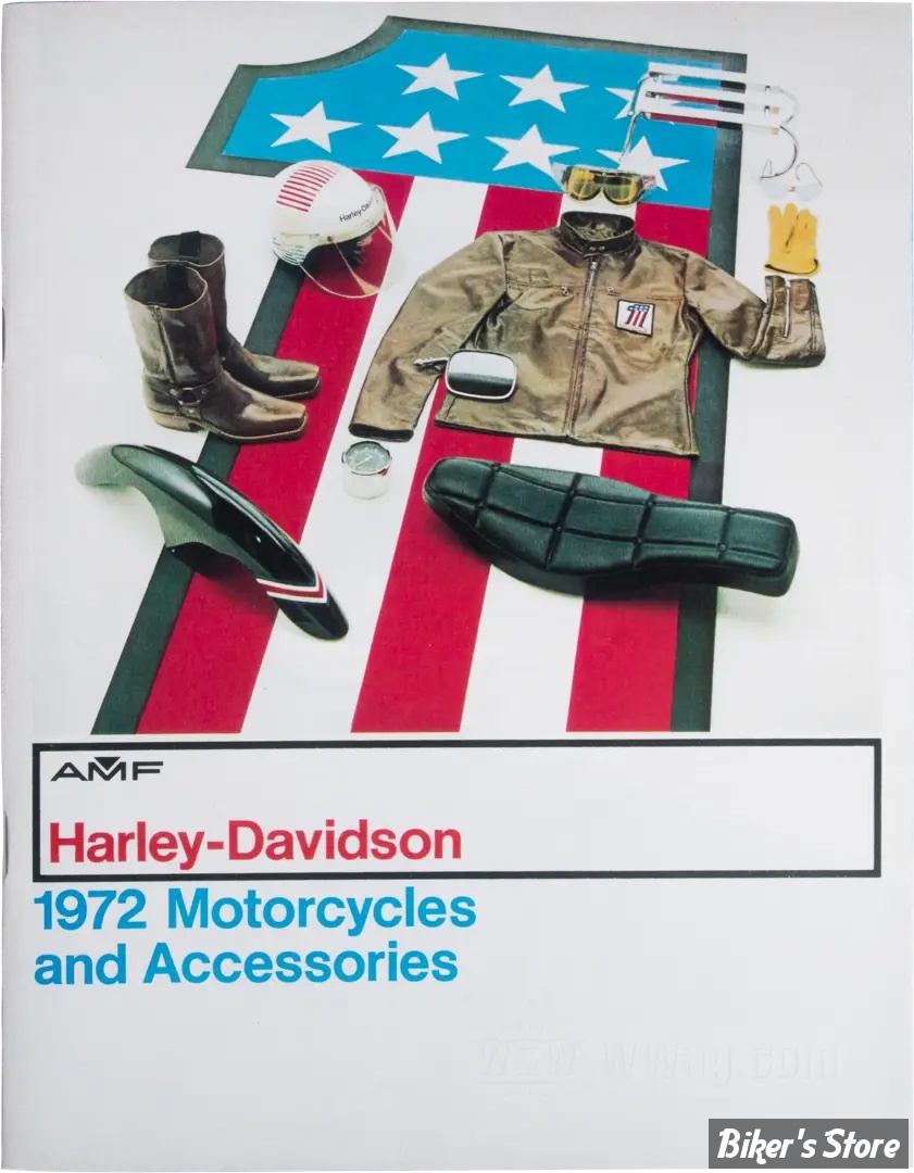CATALOGUE D'ACCESSOIRES - EDITION : 1972 - H-D Motorcycle Accessories 1972