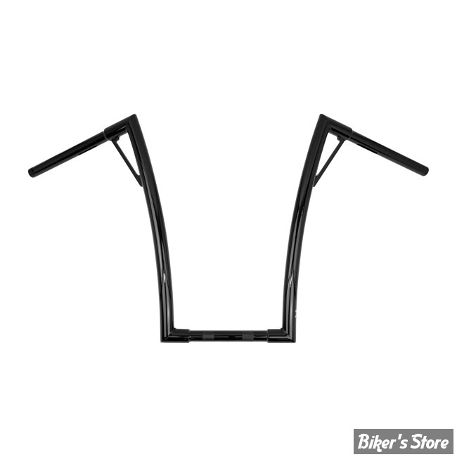 GUIDON APEHANGER HAUTEUR : 19" - GUIDON BURLY - APEHANGER - LOUIE BAR - AVEC EMPREINTES / SLOTTED + TWB - HAUTEUR : 48,00 CM / 19" - NOIR- B12-7011B-975030