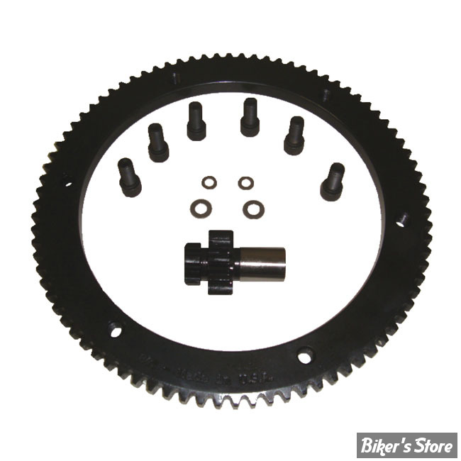 CONVERSION 66 A 84 DENTS / VISSÉ - COURONNE DE DEMARREUR - BT90/93 - KIT DE CONVERSION EN 84 DENTS - STYLE VISSE - 10/84 - COMPU FIRE - 54001