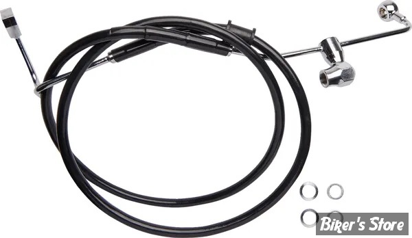 DURITE DE FREIN ARRIERE - TOURING 2014> ABS - OEM 41800012 - LONGUEUR : +000" - NOIR