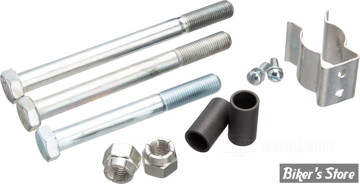 BEQUILLE CENTRALE - BIG TWIN - 58/81 - OEM 49400-59A : KIT DE MONTAGE DE REMPLACEMENT - OEM 49404-61 / 7775 / 5905 / 4434W  / 4450W - COLONY
