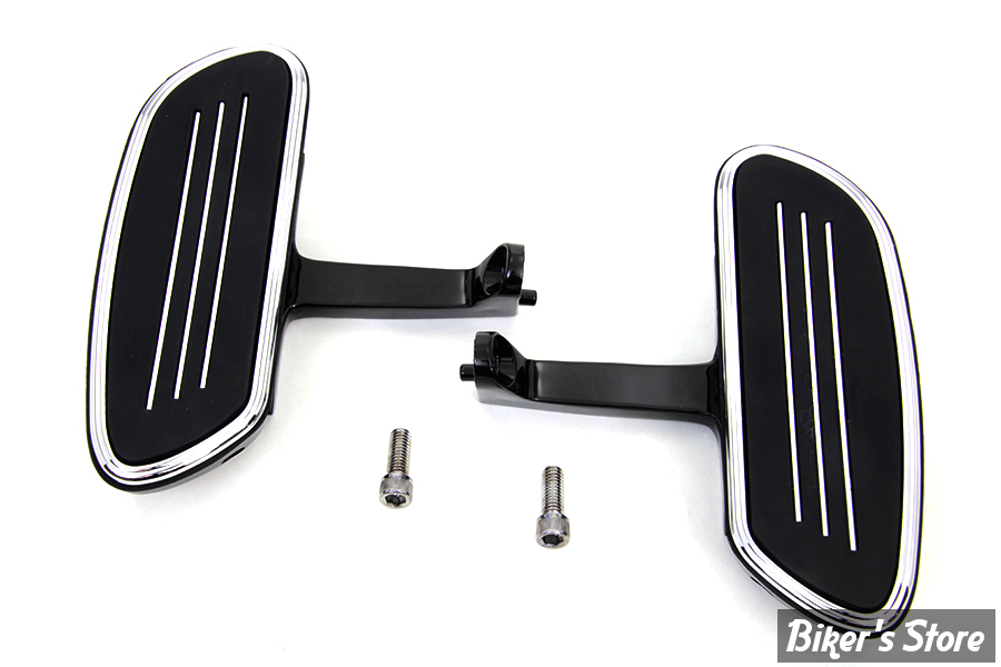 KIT PLATEFORMES PASSAGER SPECIFIQUE HD - STREAMLINE / RUNWAY - OEM 50378-07B - TOURING 93UP - V-TWIN - NOIR / NOIR