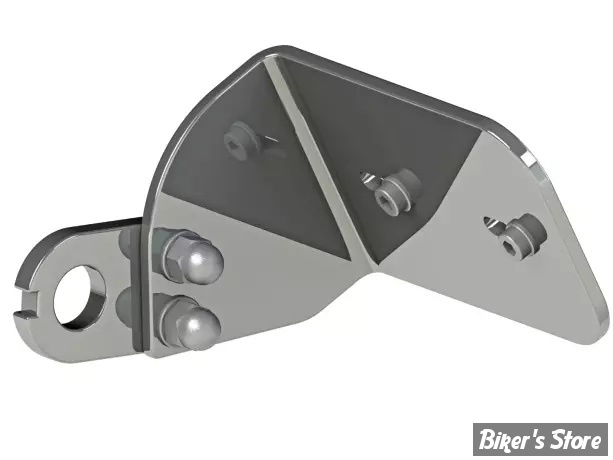 -  SUPPORT DE PLAQUE LATERALE - THUNDERBIKE - SOFTAIL 2000/2007 - DESIGN : SHORT - POLI - 28-70-040