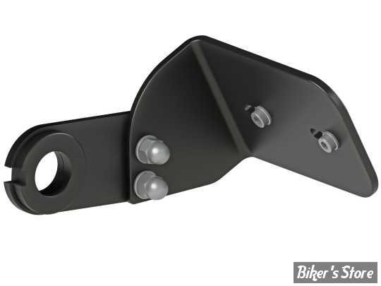 -  SUPPORT DE PLAQUE LATERALE - THUNDERBIKE - SOFTAIL 2008/2017 - DESIGN : SHORT - NOIR MAT - 28-70-471