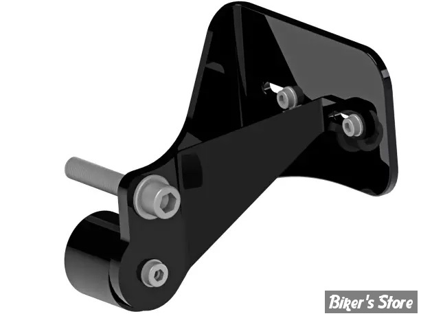 -  SUPPORT DE PLAQUE LATERALE - THUNDERBIKE - V-ROD 2002/2017 - DESIGN : SHORT - NOIR BRILLANT - 28-73-070