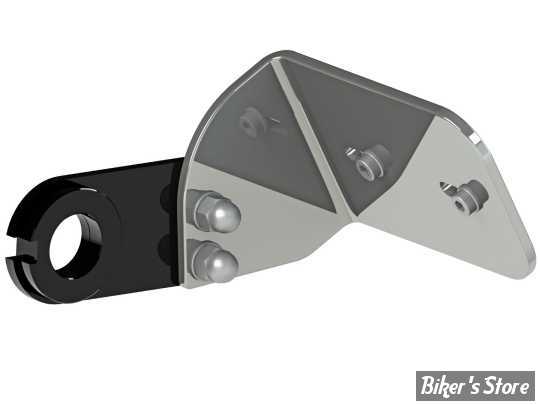 -  SUPPORT DE PLAQUE LATERALE - THUNDERBIKE - SOFTAIL M8 2018UP - DESIGN : SHORT - POLI - 28-74-010