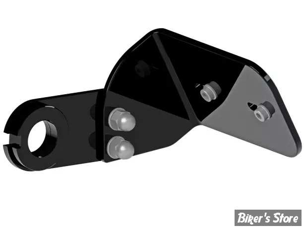 -  SUPPORT DE PLAQUE LATERALE - THUNDERBIKE - SOFTAIL M8 2018UP - DESIGN : SHORT - NOIR BRILLANT - 28-74-040
