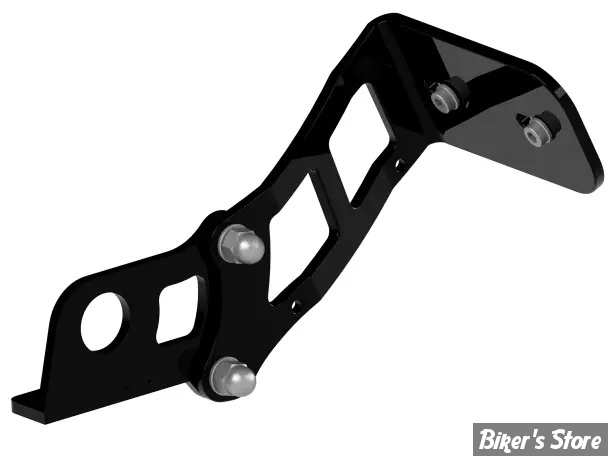 -  SUPPORT DE PLAQUE LATERALE - THUNDERBIKE - DYNA 2008/2017 - NOIR - 28-75-051