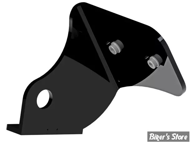 -  SUPPORT DE PLAQUE LATERALE - THUNDERBIKE - DYNA 2006/2007 - DESIGN : SHORT - NOIR BRILLANT - 28-75-060