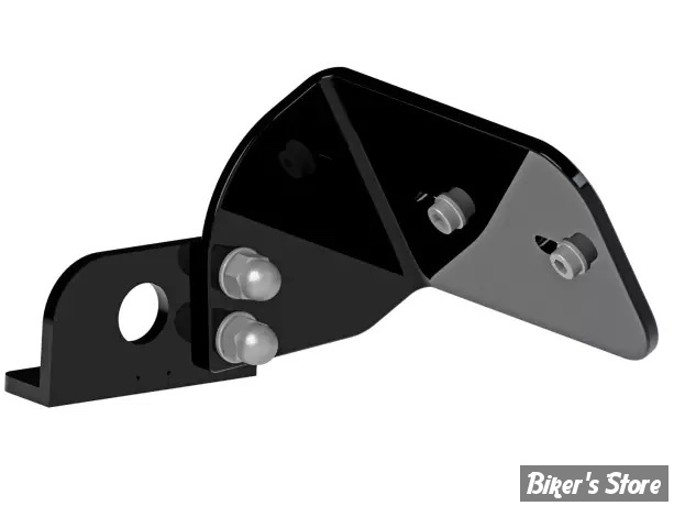 -  SUPPORT DE PLAQUE LATERALE - THUNDERBIKE - SPORTSTER 2000/2003 - DESIGN : SHORT - NOIR BRILLANT - 28-76-080