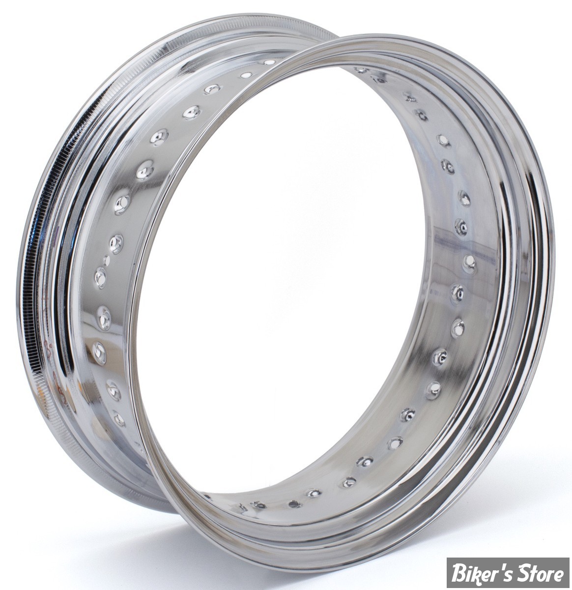 VOILE DE JANTE - 16" X 5.00 - 40 RAYONS - DROP CENTER - OEM 00000-00 - CHROME