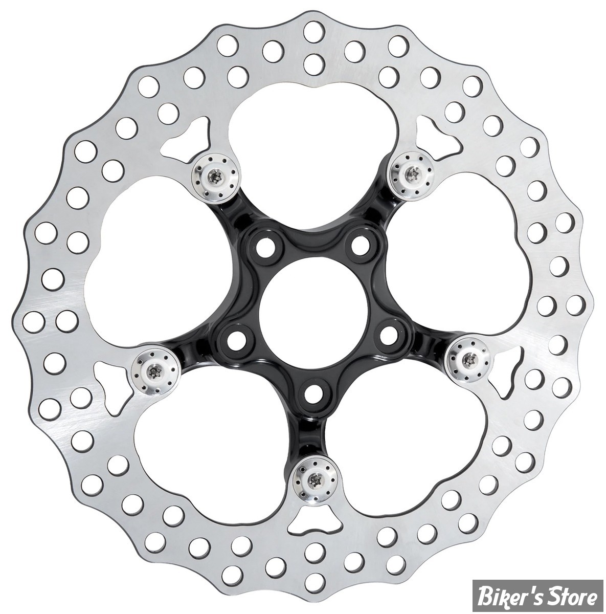 ECLATE DF - PIECE N° 01 - DISQUE DE FREIN ARRIERE - TOURING 08UP - OEM 41810-08 - ARLEN NESS - REAR BAGGER BRAKE ROTOR - SPIDER / NOIR - 300-059