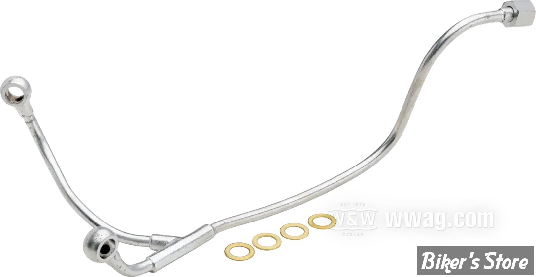 ECLATE G - PIECE N° 00A - DURITE D'HUILE DE CULBUTEURS - Knucklehead 36/41 - OEM 63480-36 / 3573-36 - Cadmium