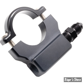 SUPPORT DE MANOMÈTRE D'HUILE POUR GUIDON DE : 1"1/4 / 31.75 MM - FEULING - NOIR - 9055