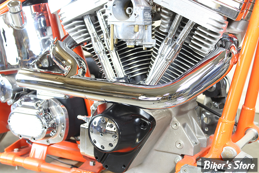 ECHAPPEMENT / COLLECTEUR 2 EN 1 - V-TWIN - 2:1 Siamese Hi-Exhaust Header - 30-0206 - CHROME