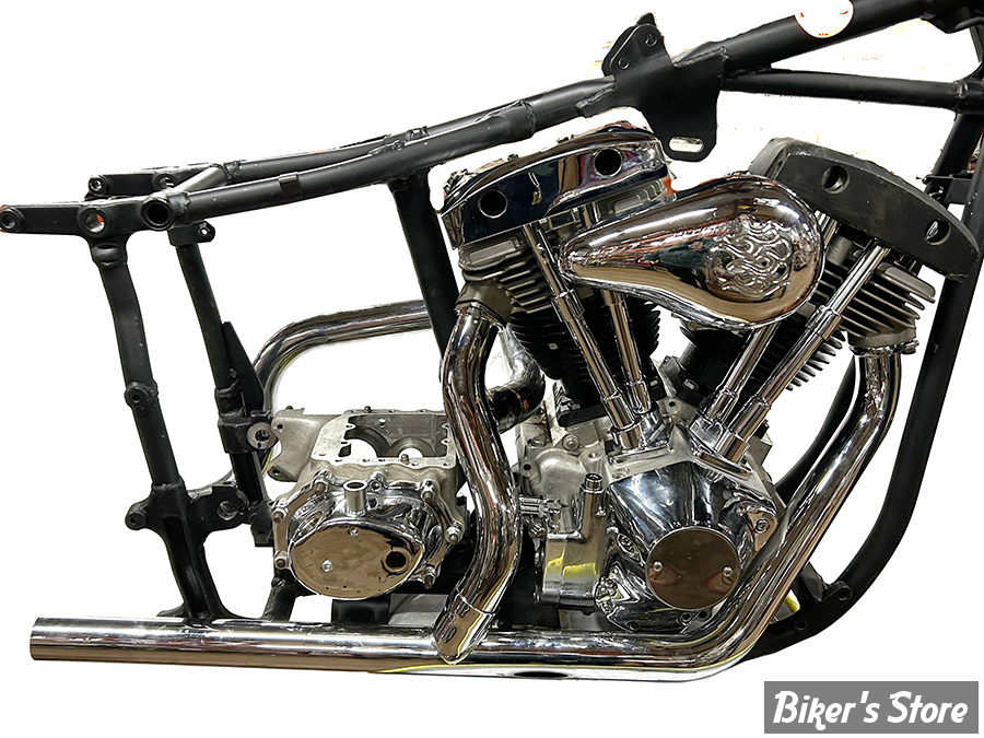 - KIT Collecteur d'echappement 2 EN 2 CROSSOVER  - SHOVELHEAD FL 70/84  - Dual Crossover Exhaust System - V-TWIN - 29-1101 - CHROME