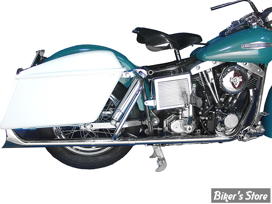 - KIT Collecteur d'echappement 2 EN 2 TRUE DUAL - SHOVELHEAD FL 70/84 - True Dual Chrome Exhaust System - 29-1192 - CHROME