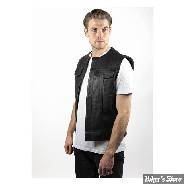 GILET SANS MANCHE - JOHN DOE - 1969 MC OUTLAW - NOIR - TAILLE S