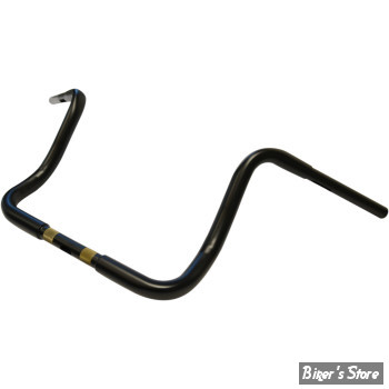 - GUIDON APEHANGER - GUIDON LA CHOPPERS - TOURING APE HANGER - 1" 1/4 - HAUTEUR : 12" - NOIR MAT - LA-7321-12M