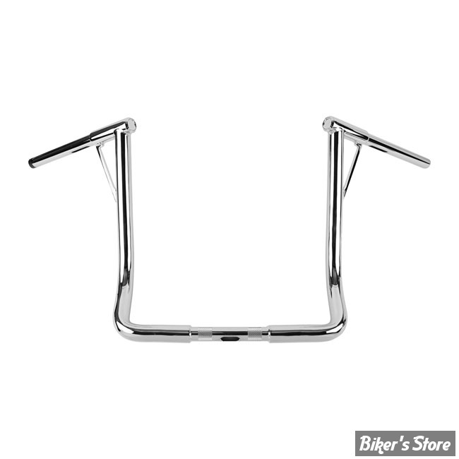 GUIDON BURLY BRAND - LOUIE BAR - TOURING 08UP TWB 1"1/4 - HAUTEUR : 40.50 CM / 16"-  AVEC EMPREINTES ET PERCAGES - CHROME- B12-7005C-975033