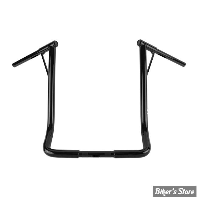 GUIDON BURLY BRAND - LOUIE BAR - TOURING 08UP TWB 1"1/4 - HAUTEUR : 48.00 CM / 19"-  AVEC EMPREINTES ET PERCAGES - NOIR-B12-7006B- 975034