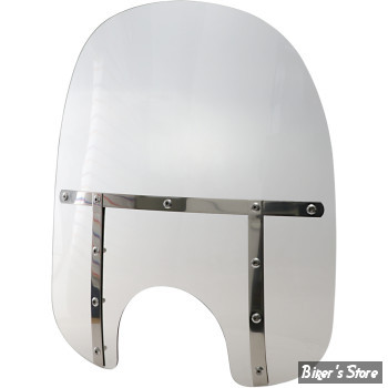PARE BRISE DÉTACHABLE - MEMPHIS SHADES - MEMPHIS FATS - DÉCOUPE DE PHARE DE 5"3/4 À 7" - HAUTEUR 19" / 48.5CM - SOLAR - MEM3319