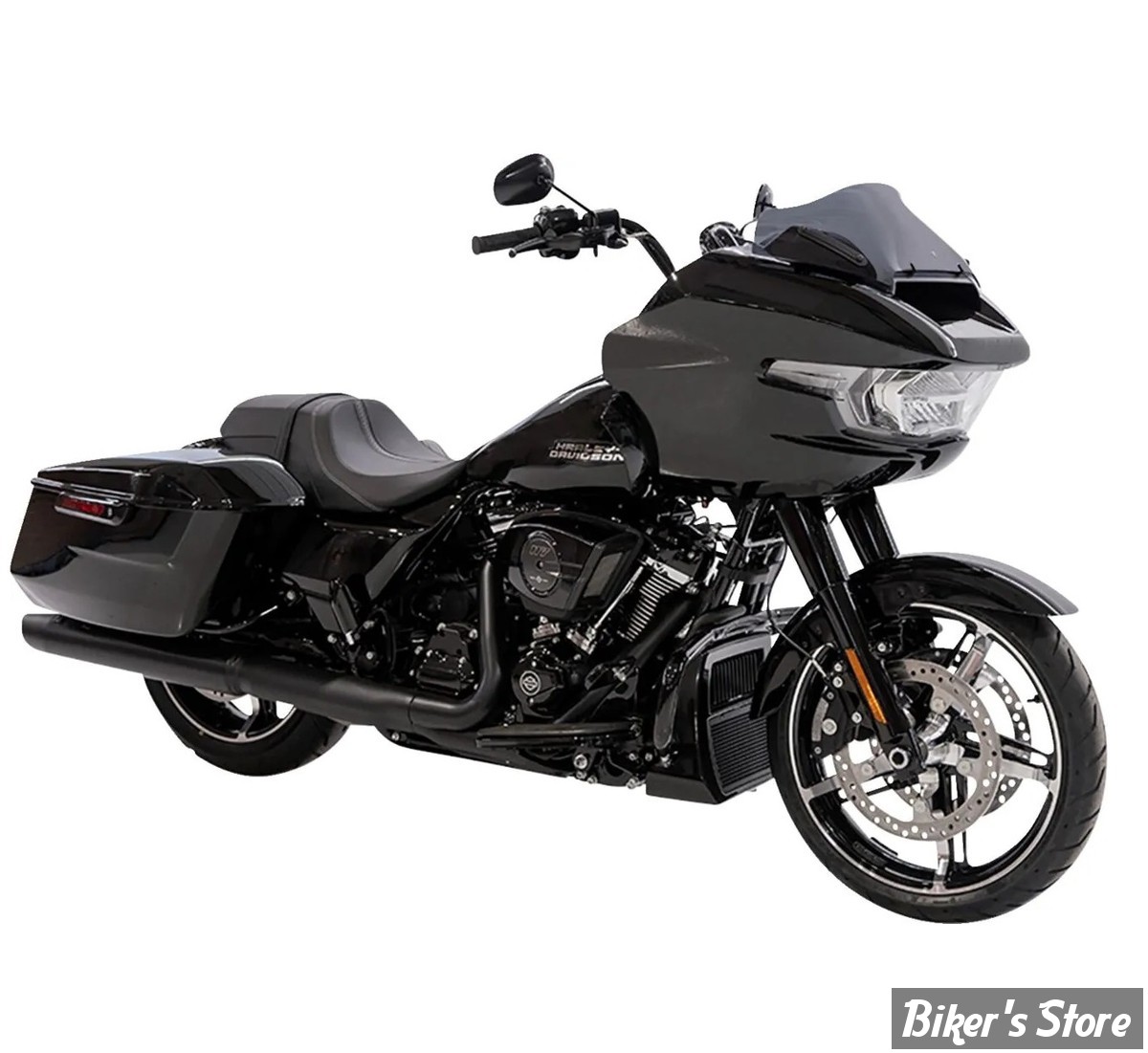 PARE BRISE - FLTRX/SE 2023UP / FLTRX 2024UP - HAUTEUR 20.30CM / 8" - KLOCK WERKS - SPORT FLARE™ WINDSHIELDS - COULEUR : DARK SMOKE / FUME FONCE - KWW-01-0708-DS