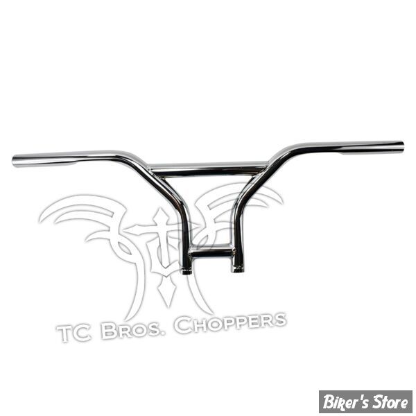 -  Guidon TC. BROS - TC BROS. 1" BMX HANDLEBAR - AVEC EMPREINTES - CHROME - 101-0154
