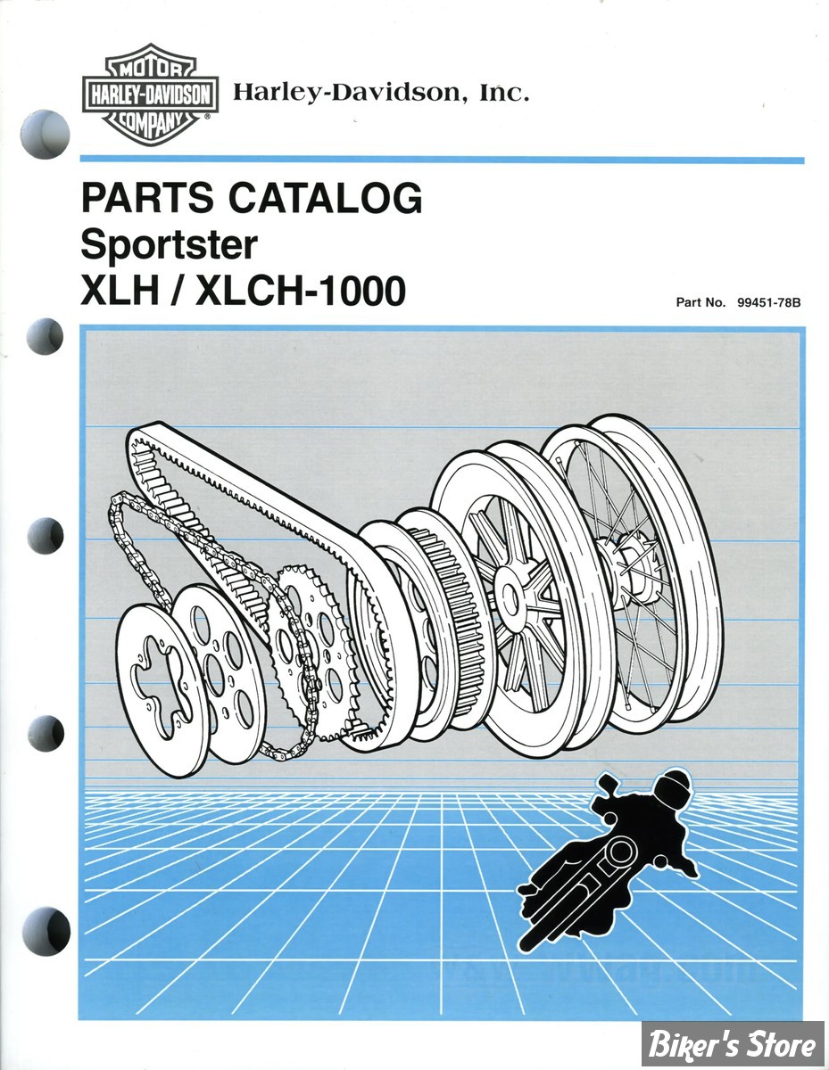 CATALOGUE DE PIECES DETACHEES - SPORTSTER 1954/1978 - OEM 99451-78B / 99451-78 - AMF Parts Book