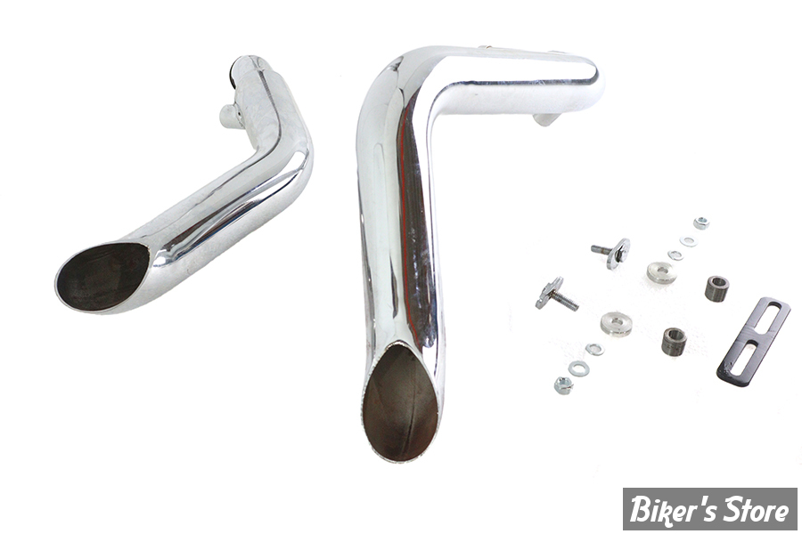 - ECHAPPEMENT  - V-TWIN / Wyatt Gatling - SOFTAIL 06/17 - Wyatt Gatling LAF Exhaust Header Set - 30-0664 - CHROME 