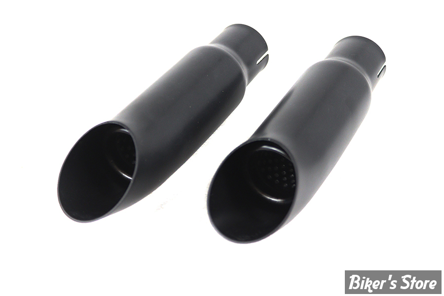 SILENCIEUX - TURN OUT - DIAMETRE EXTERNE : 47.60mm / LONGUEUR : 9" 1/4 - 1" 3/4 Mini Exhaust Tip Set - NOIR