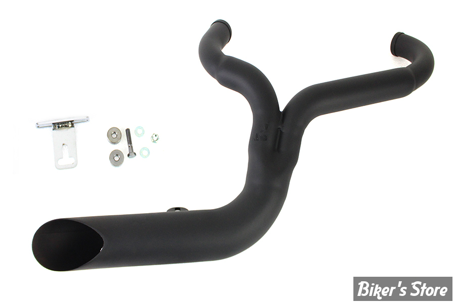 - ECHAPPEMENT - V-TWIN / Wyatt Gatling - FXD 2:1 Lake Side Pipe Exhaust - DYNA 1991/2005 - NOIR - 30-0710