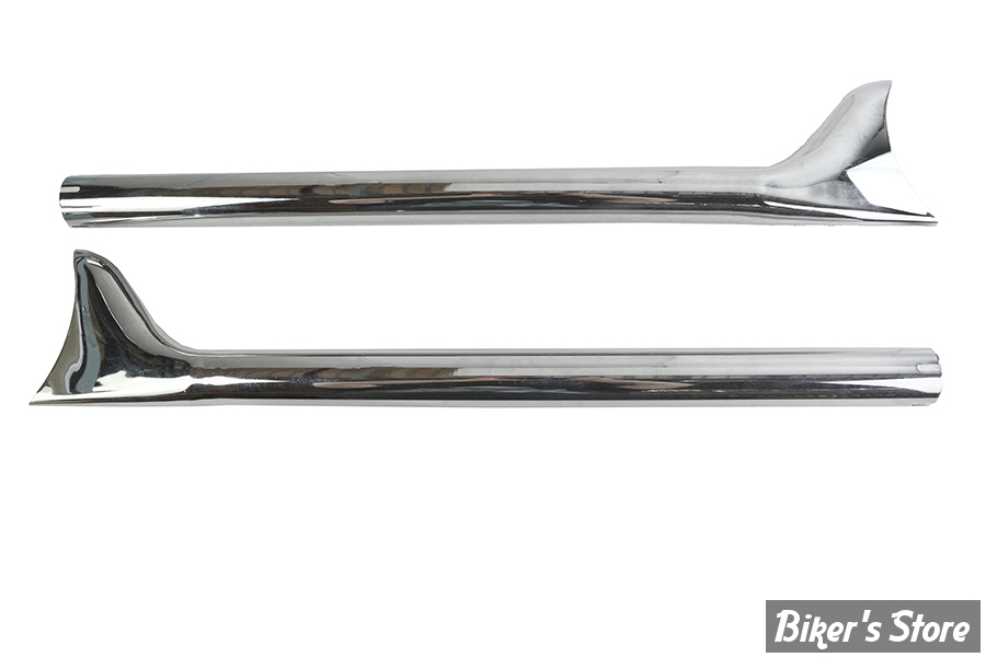 SILENCIEUX - FISHTAIL - DIAMETRE EXTERNE : 47.60mm / LONGUEUR : 33" - CHROME