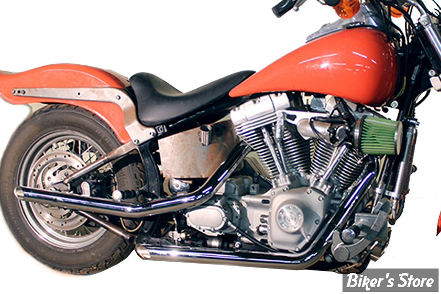 - ECHAPPEMENT  - V-TWIN / Wyatt Gatling  - SOFTAIL 07/17 - DRAG PIPES - MCM Illusion Drag Pipe Set Chrome - 30-1142 - CHROME 