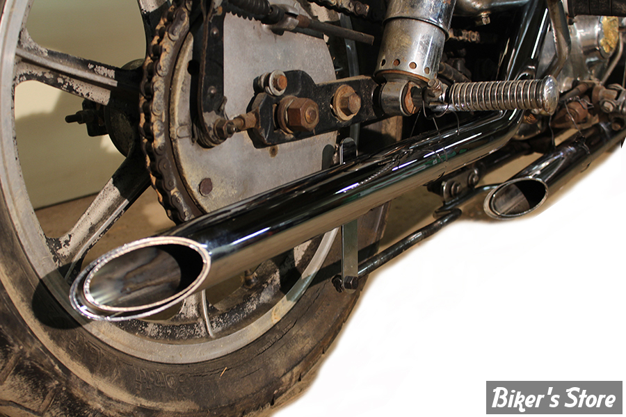 - ECHAPPEMENT - V-TWIN - SPORTSTER 57/78 - DRAG PIPES - MCM Illusion Drag Pipe Set - 30-11143 - CHROME