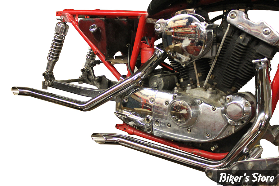 - ECHAPPEMENT - Wyatt Gatling - SPORTSTER 57/85 - DRAG PIPES - Wyatt Gatling Exhaust Drag Pipe Set Goose - 30-3018 - CHROME