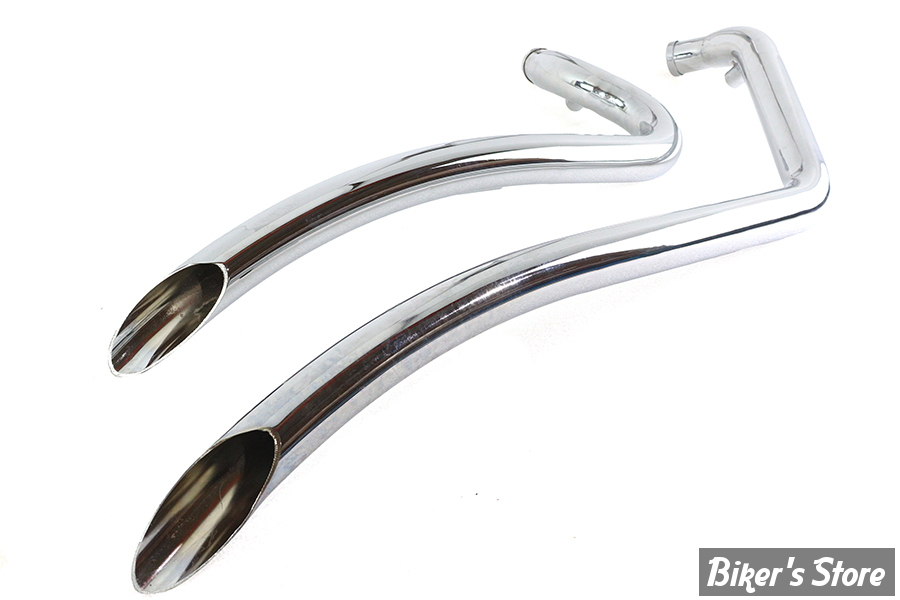 - ECHAPPEMENT  - V-TWIN / Wyatt Gatling - SOFTAIL 86/06 - Wyatt Gatling Smooth Radius Pipe Set - 30-7942 - CHROME