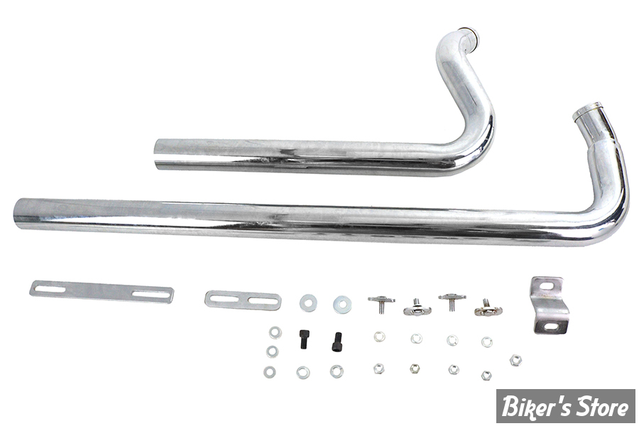 - ECHAPPEMENT  - V-TWIN / Wyatt Gatling  - SOFTAIL 86/06 - SHOTGUN - Exhaust Drag Pipe Set Chrome Shotgun Style - 30-8113 - CHROME 