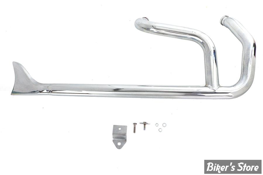 ECHAPPEMENT 2EN1 - Wyatt Gatling - SPORTSTER 86/03 -  Wyatt Gatling 2:1 Fishtail Exhaust Header Pipe - 30-8153 - CHROME