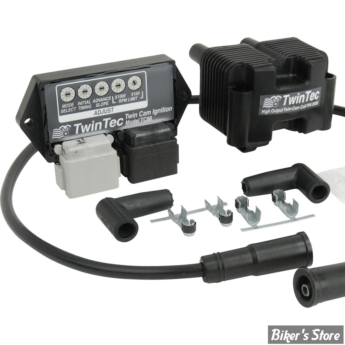 ECLATE R - PIECE N° 09 - TWINCAM - MODULE D'ALLUMAGE 1008 + BOBINE + FILS DE BOUGIES - DAYTONA TWIN TEC - TwinCam 99/03 - 3008