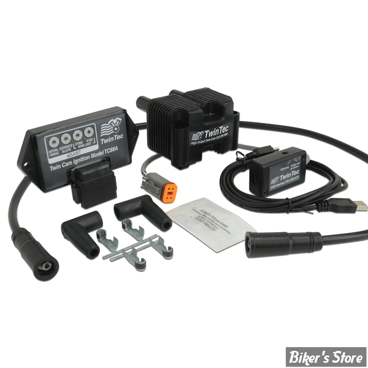 ECLATE R - PIECE N° 09 - TWINCAM - MODULE D'ALLUMAGE 1009 + BOBINE + FILS DE BOUGIES - DAYTONA TWIN TEC - TwinCam 04/06 - 3088