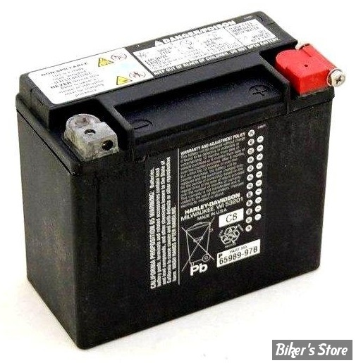 BATTERIE - OEM 65989-97 /A / B / C / D / OEM 66000207 - HD GENUINE -  Biker's Store