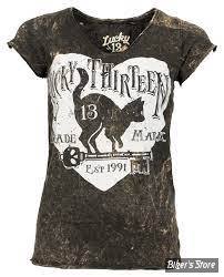 TEE-SHIRT - LUCKY 13 - PROWL - MARRON DELAVE - TAILLE M
