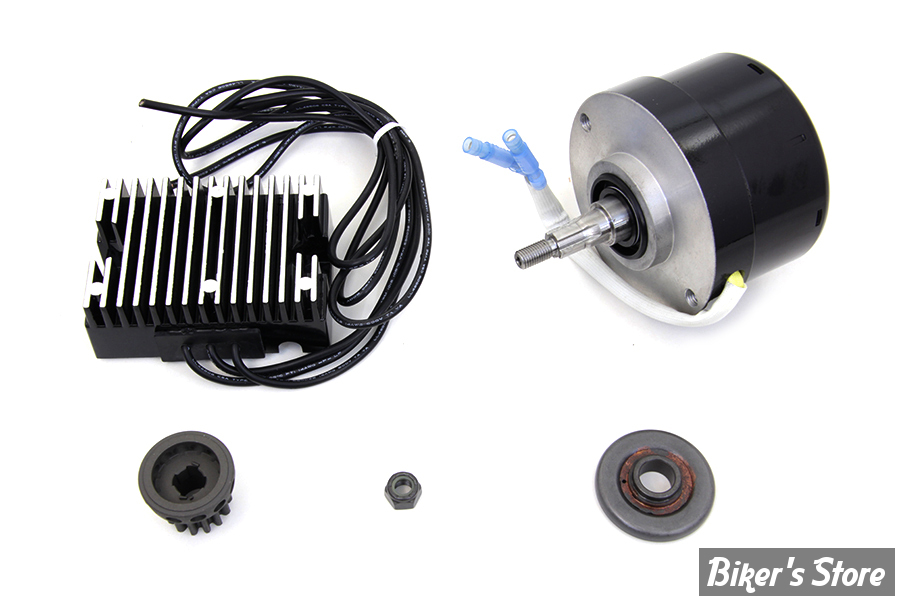 KIT ALTERNATEUR POUR MODELES AVEC GENERATRICE - 12V - 45CI 19341/1973 - VOLT TECH - NOIR / NOIR - 32-1157