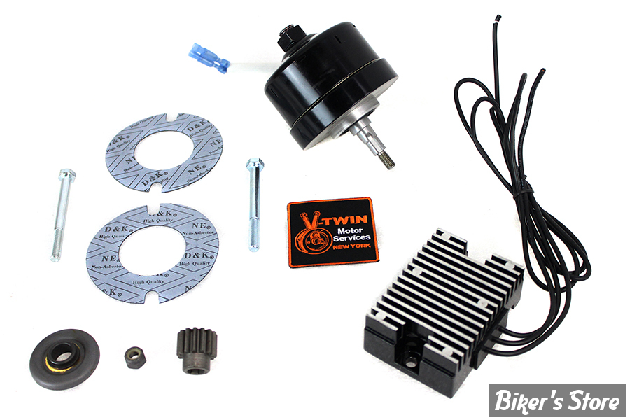 KIT ALTERNATEUR POUR MODELES AVEC GENERATRICE - 12V - ALTERNATOR KIT - SPORTSTER 71/83 - VOLT TECH - NOIR - 32-1671