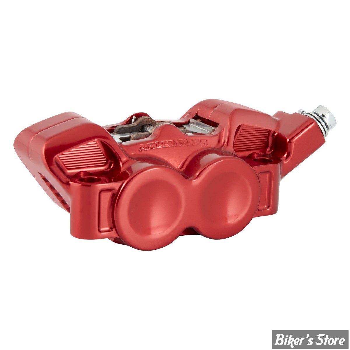 ETRIER RADIAL - ENTRE AXES : 100MM - ETRIER AVANT ARLEN NESS - 4-PISTONS - 100MM MONOBLOCK RADIAL BRAKE CALIPER - COTÉ : DROIT - ROUGE - 320-012