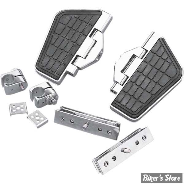 KIT REPOSES-PIEDS DE PARE-CYLINDRES - PARTS UNLIMITED - HONDA GOLDWING - Engine-Guard Cruise Boards - CHROME - 720215-BX1