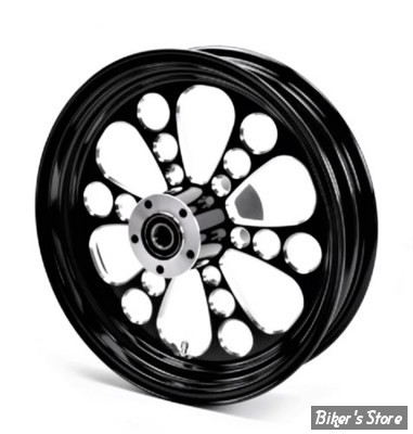 18 x 3.50 - ROUE ULTIMA ALUMINIUM - APPLICATION CUSTOM AXE 1" - KOOL KAT - D-F - KOOL KAT Front Wheel  - BLACK CUT - 37-649